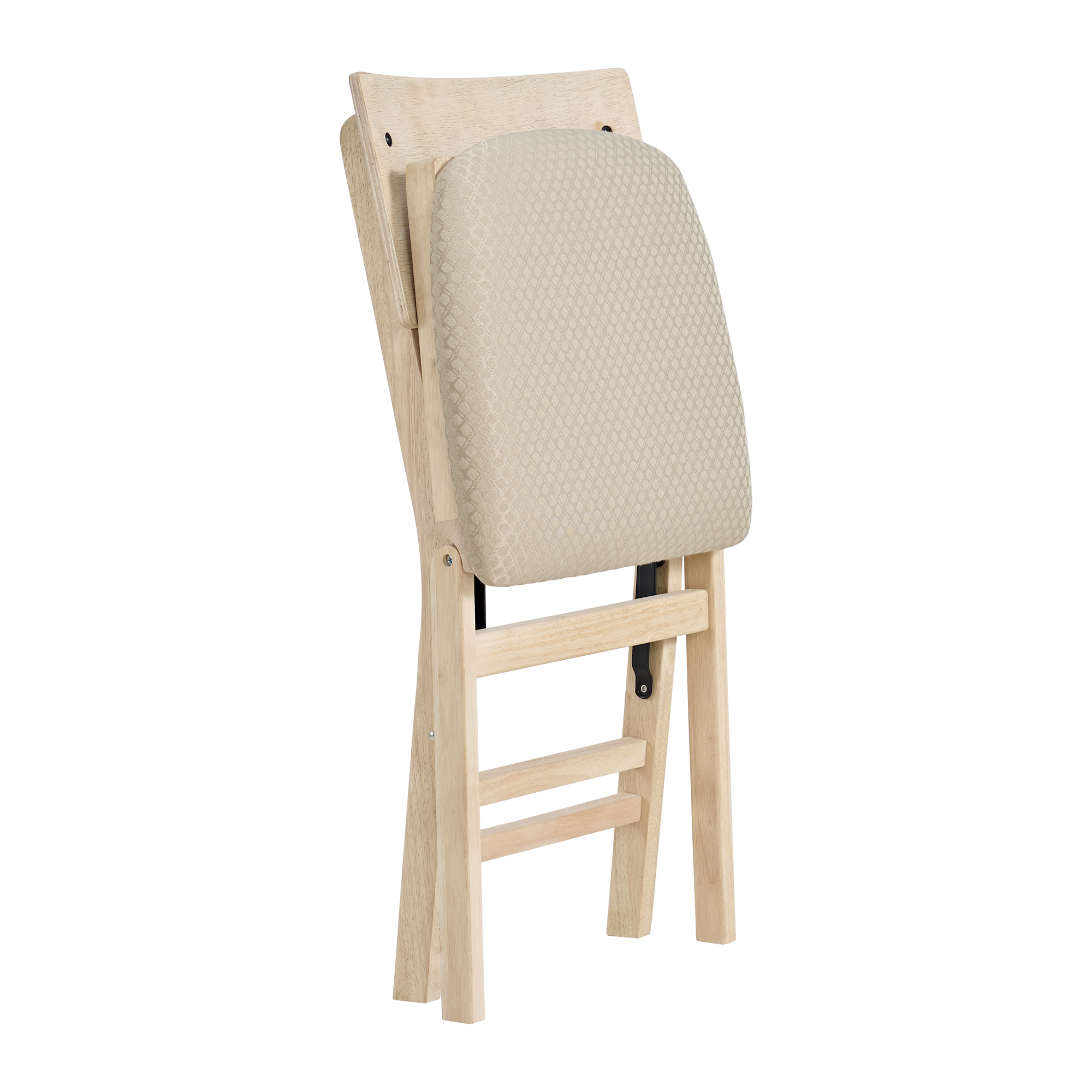 Left. Stakmore - Stakmore Unfinished Folding Chair Comfort Curve Back - Natural.