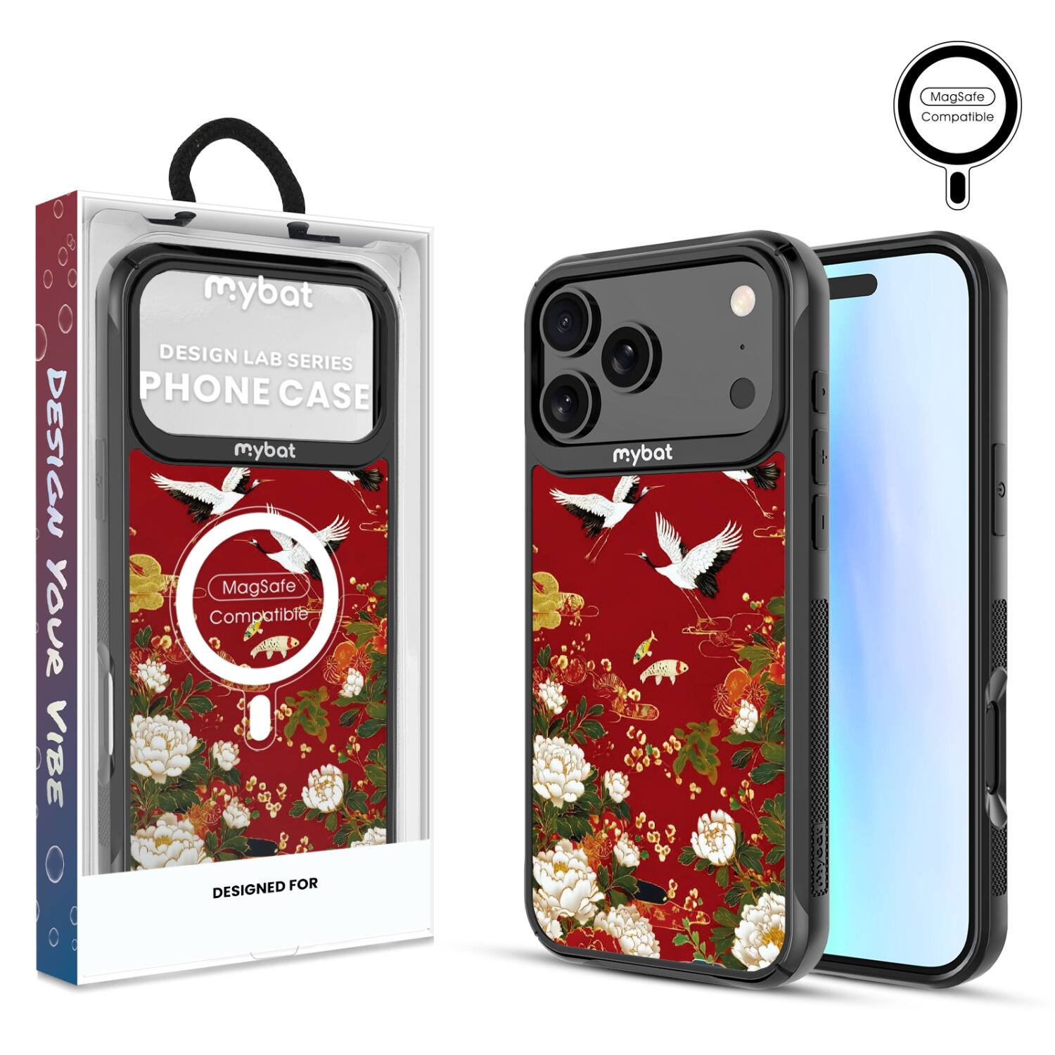 Magsafe Compatible  
DESIGN YOUR VIBE  
mybat  
DESIGN LAB SERIES  
PHONE CASE  
mybat  
MagSafe Compatible  
DESIGNED FOR