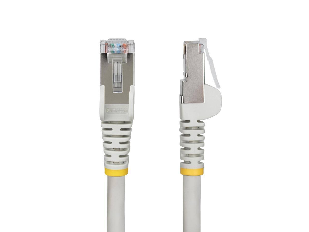 Alt View 5. StarTech.com - StarTech 75ft Gray CAT6a Ethernet Cable, 10GbE, 100W PoE++, S/FTP, LSZH, 27AWG, Shielded Patch Cord.