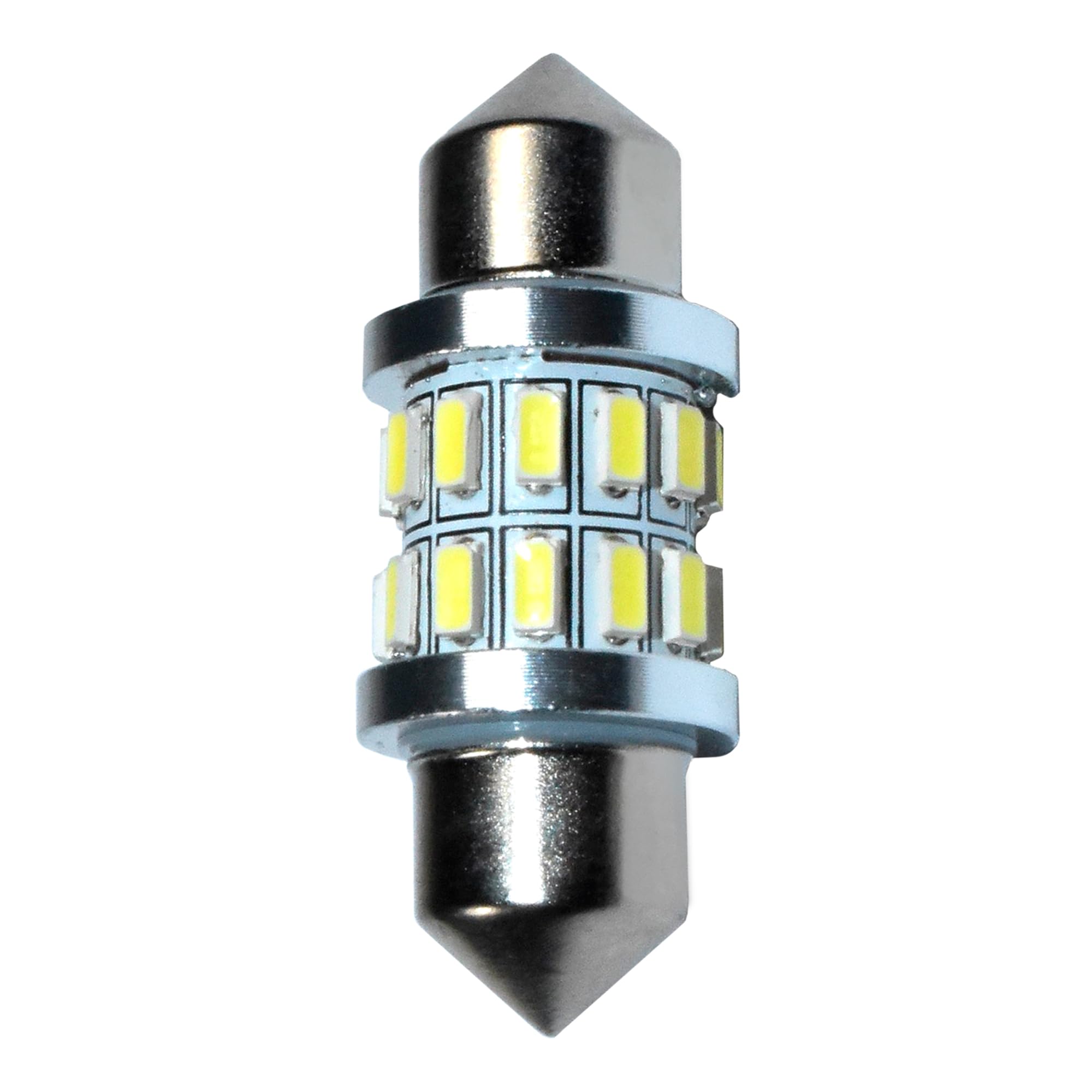 Alt View 5. HQRP - 31 mm Festoon LED Bulb 2-Pack 12 V DC Dome Map Trunk License Plate Replaces DE3175 DE3021.