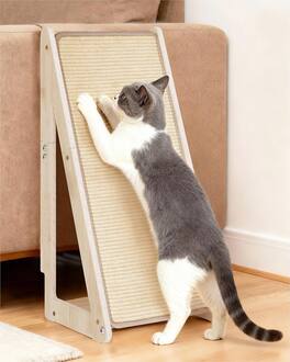 Hirose Alice - 26 4 Sisal Cat Scratcher Ramp For Indoor Cats Vertical Wooden Furniture - Default
