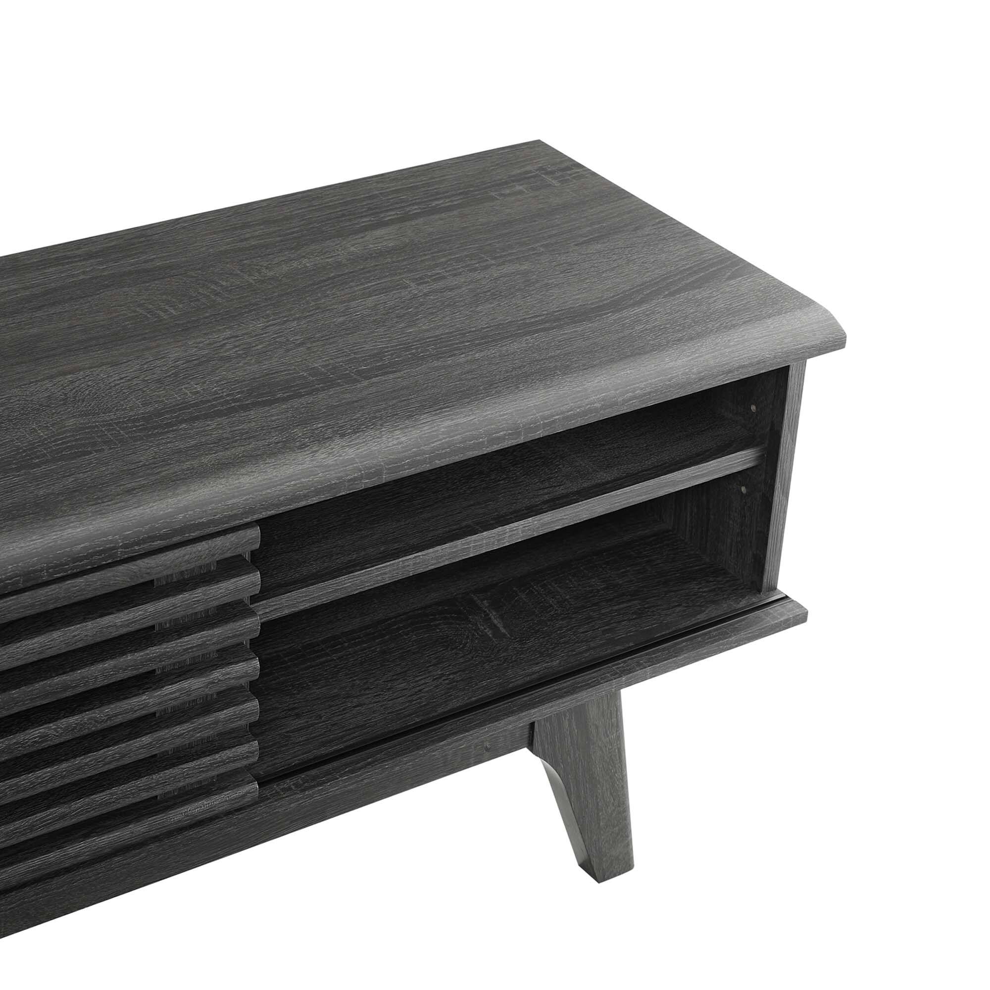 Alt View 1. Modway - Render 70" Entertainment Center TV Stand by Modway - Charcoal.