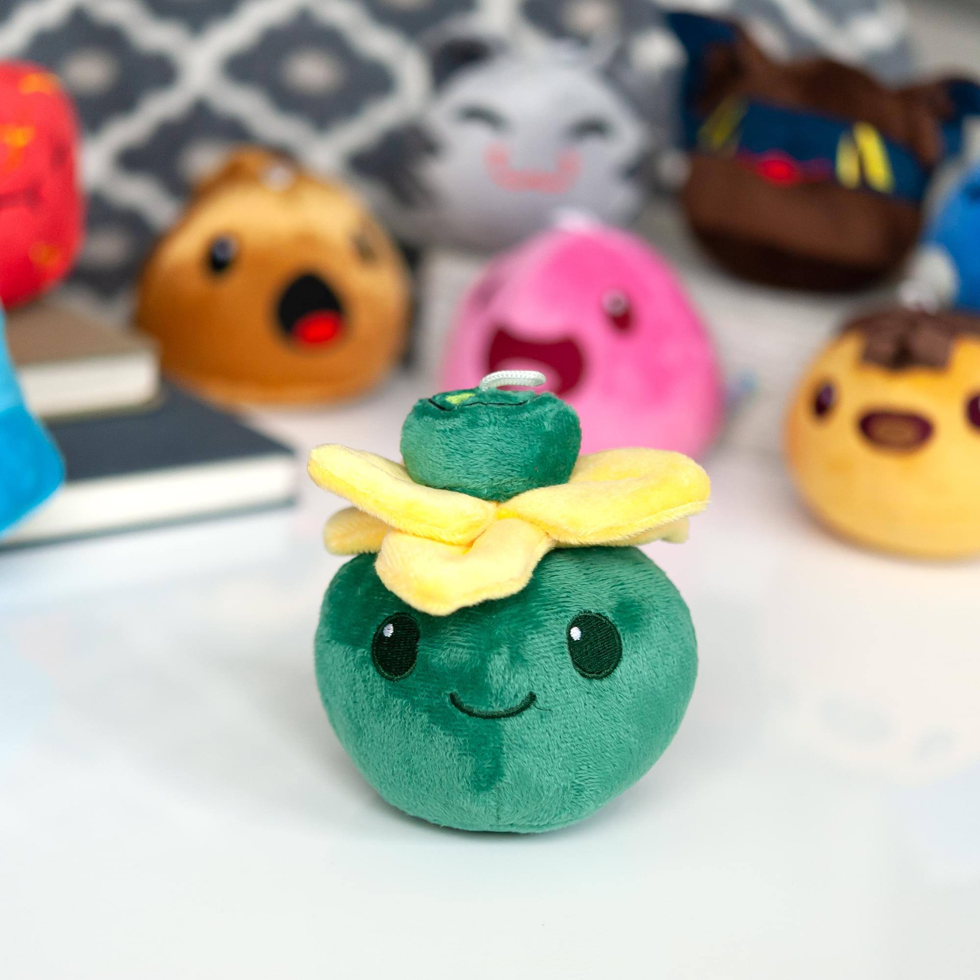 Alt View 3. Imaginary People - Slime Rancher Tangle Slime Plush Collectible | Soft Plush Doll | 4-Inch Tall - Green.