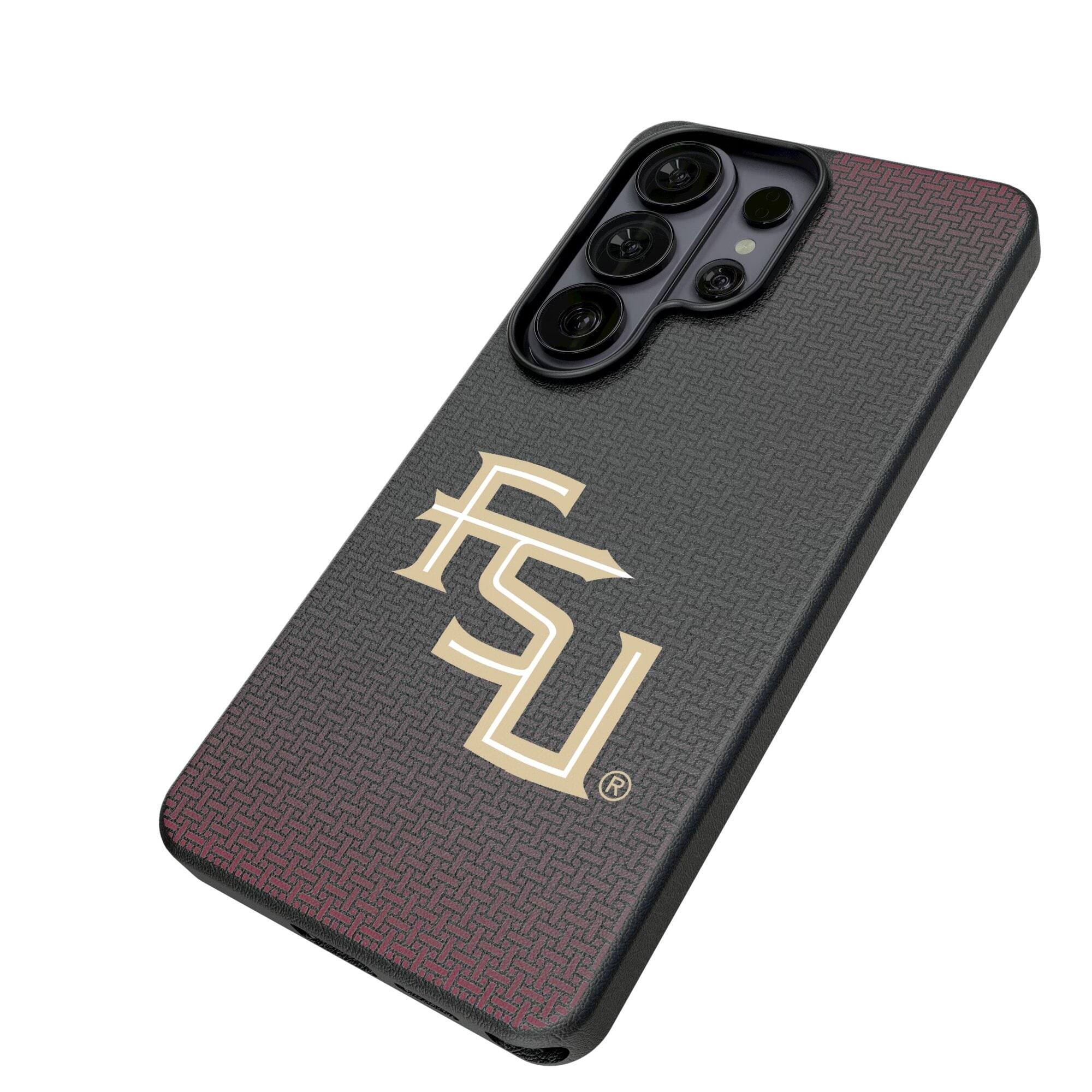 Alt View 1. Keyscaper - Florida State Seminoles Athletic Wordmark Galaxy Magnetic Bump Case - S25 Ultra - Black.