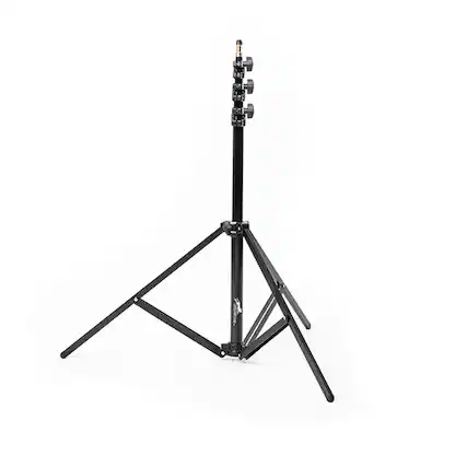 Front. CheetahStand - CheetahStand C8 - 3 Section Aluminum Light Stand, 29" to 96" Height - Supports up to 6 lbs., Black.