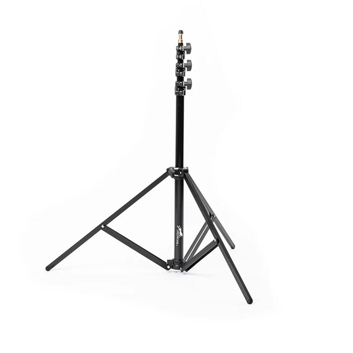 Front. CheetahStand - CheetahStand C8 - 3 Section Aluminum Light Stand, 29" to 96" Height - Supports up to 6 lbs., Black.