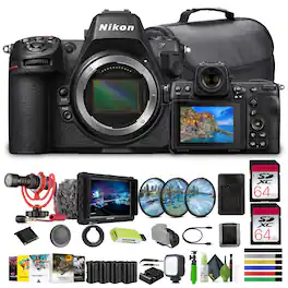 Nikon - Z8 Professional Full Frame Mirrorless 8K Video & Stills Hybrid FX Camera Bundle