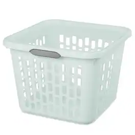 Sterilite - Laundry Basket, 1.5 Bushel Plastic Hamper with Handles, 18 Pack - Mint