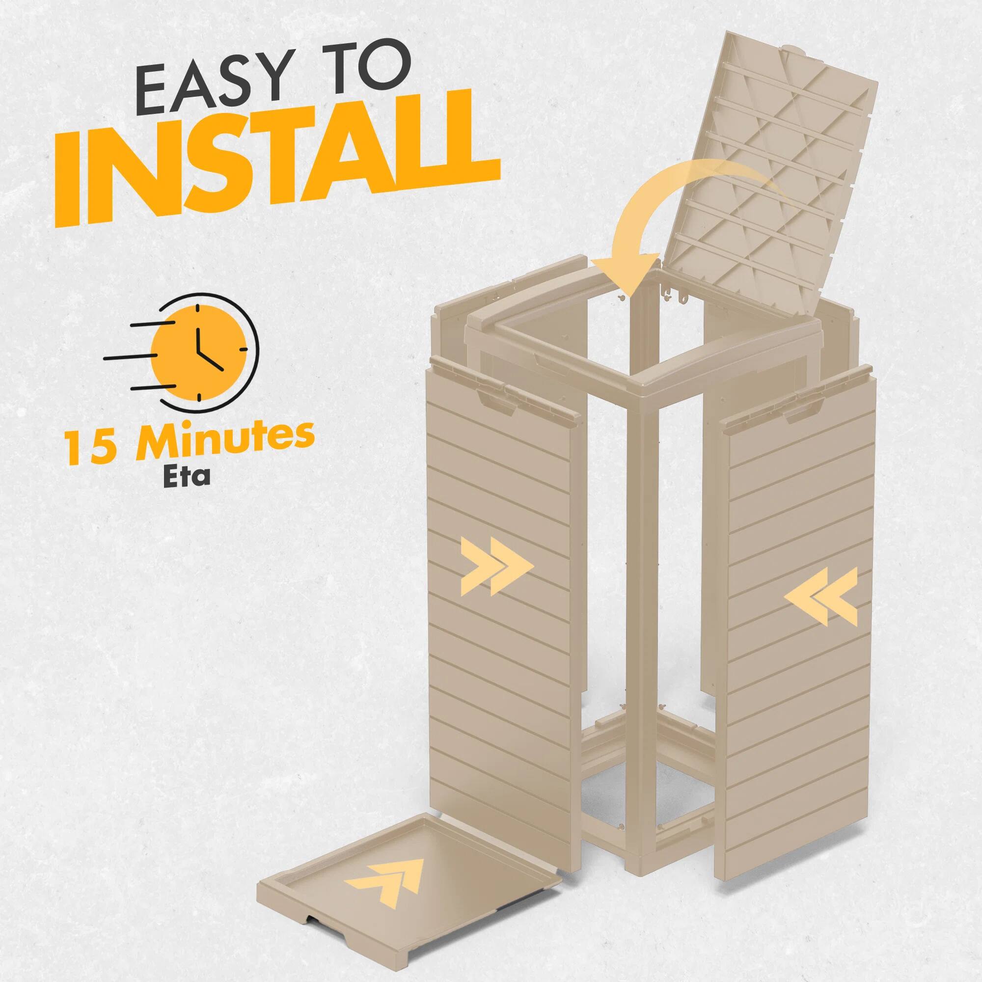 EASY TO INSTALL

15 Minutes Eta