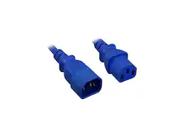 Nippon Labs - 14 AWG IEC320 C13/C14 6ft Power Cord, 15A/250V, Blue