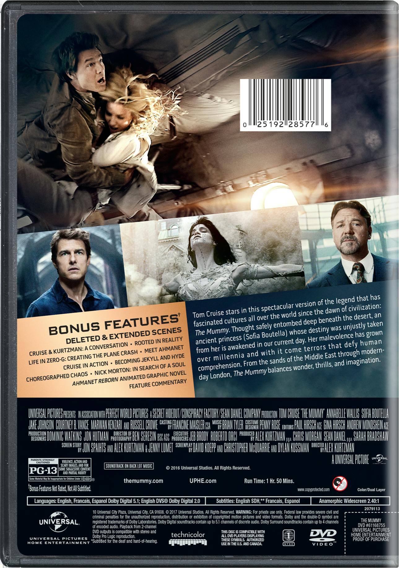 Angle. The Mummy (2017) [DVD].