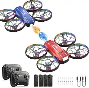 Front. Holy Stone - Holy Stone - BattleFly 2-Player Mini Drone Set with Battle Mode, LED Lights and 4 Batteries.