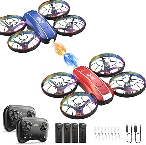 Front. Holy Stone - Holy Stone - BattleFly 2-Player Mini Drone Set with Battle Mode, LED Lights and 4 Batteries.