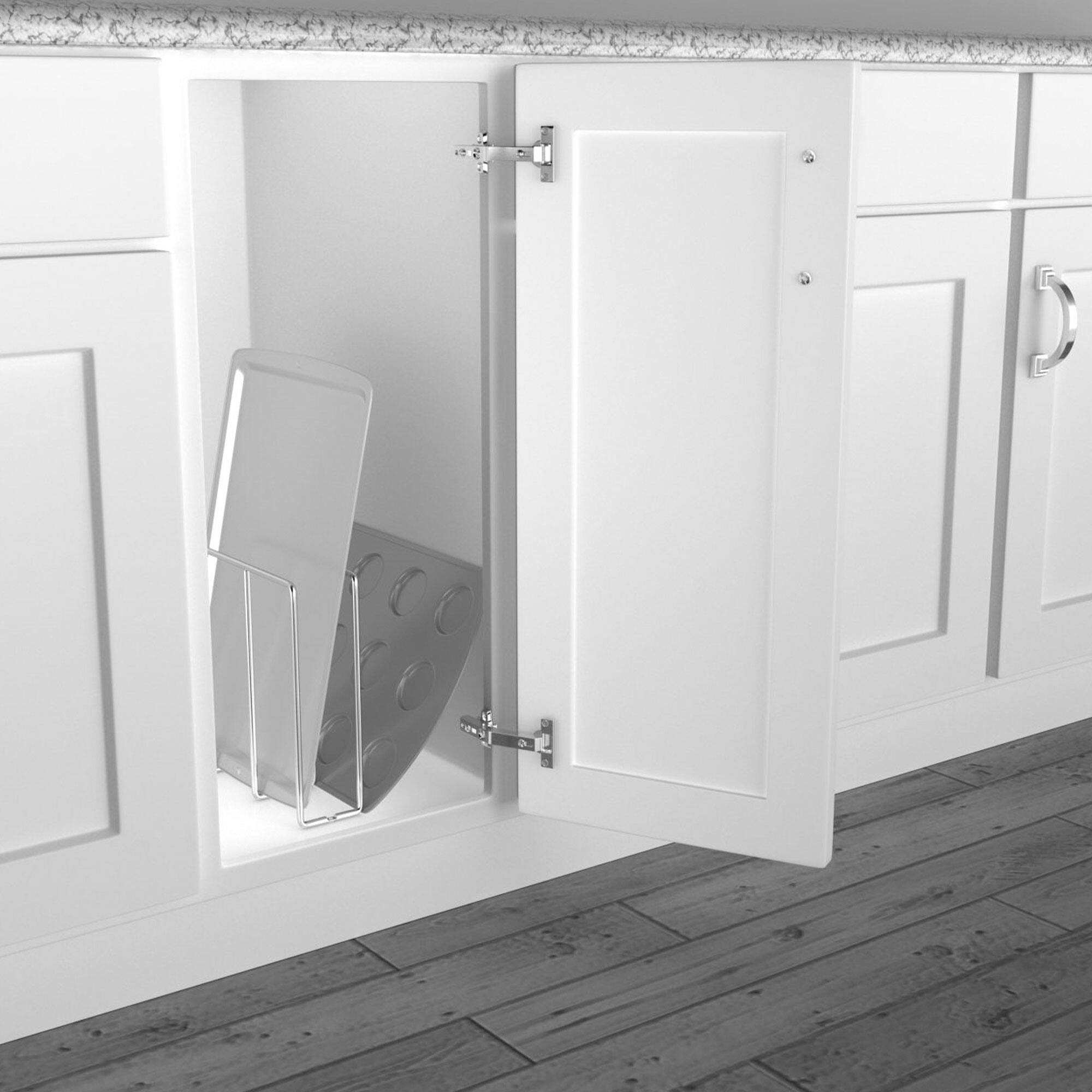 Alt View 4. Rev-A-Shelf - Rev-A-Shelf U-Shaped Bakeware Divider Cabinet Organizer, 596-10CR-52 (3 Pack).
