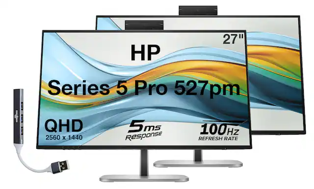 HP 27" Series 5 Pro 527pm QHD 2560 x 1440 5ms Response 100Hz Refresh Rate