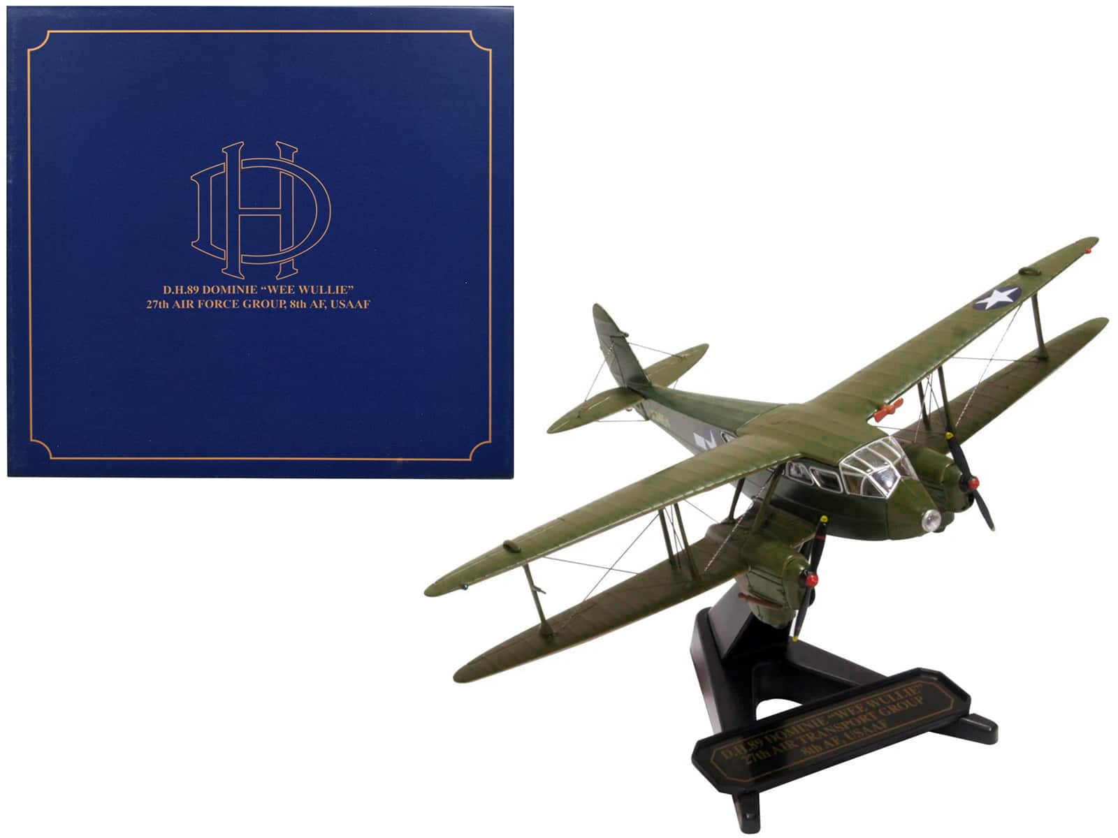 "De Havilland D.H.89 Dominie Dragon Rapide Aircraft ""Wee Wullie"" ""USAAF"" 1/72 Diecast Model Airplane by Oxford Diecast" price history on PriceWatchPro