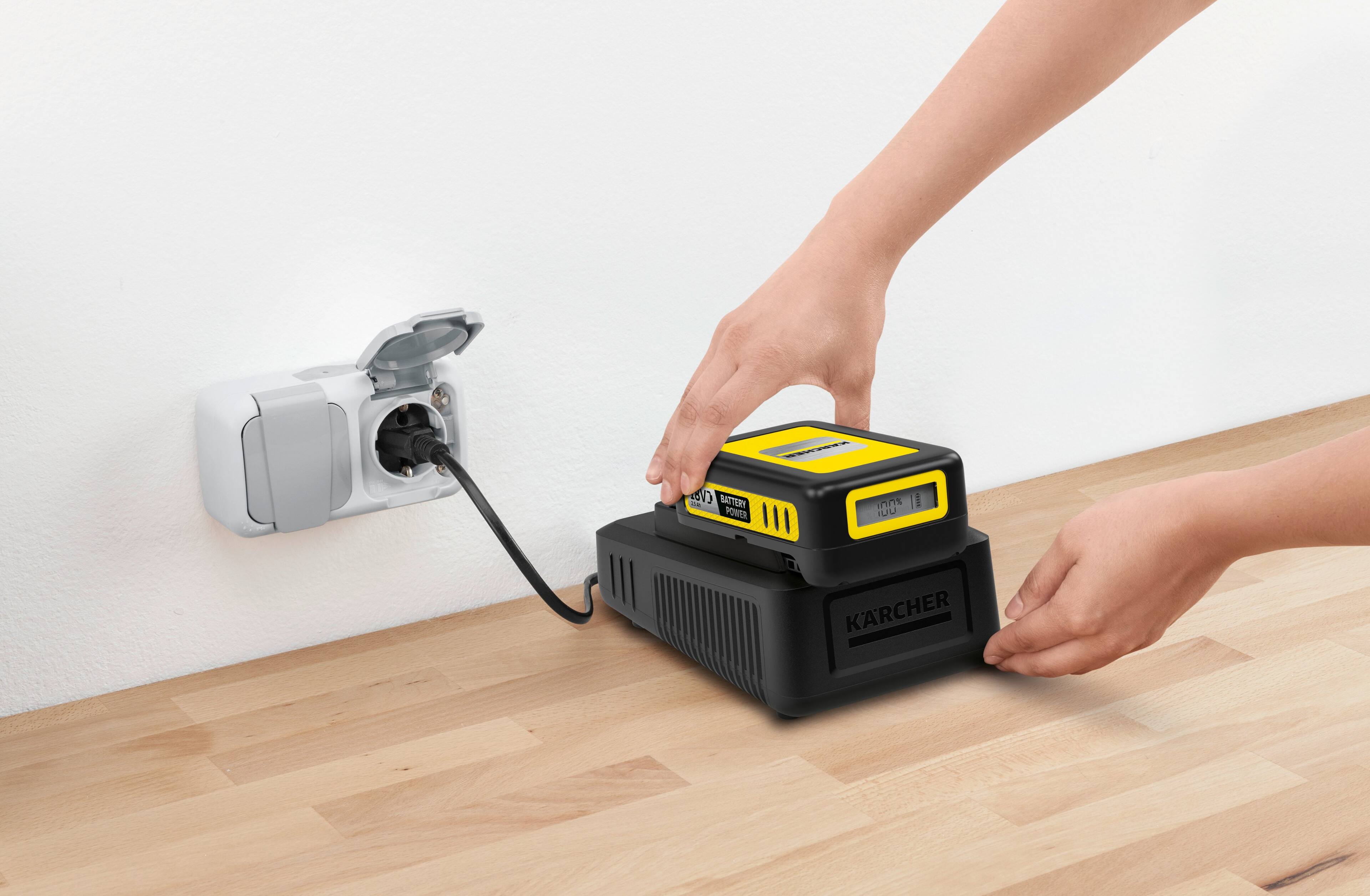 DE CVo SATTER POWER In NU I KARCHER

KARCHER BATTERY POWER 100%