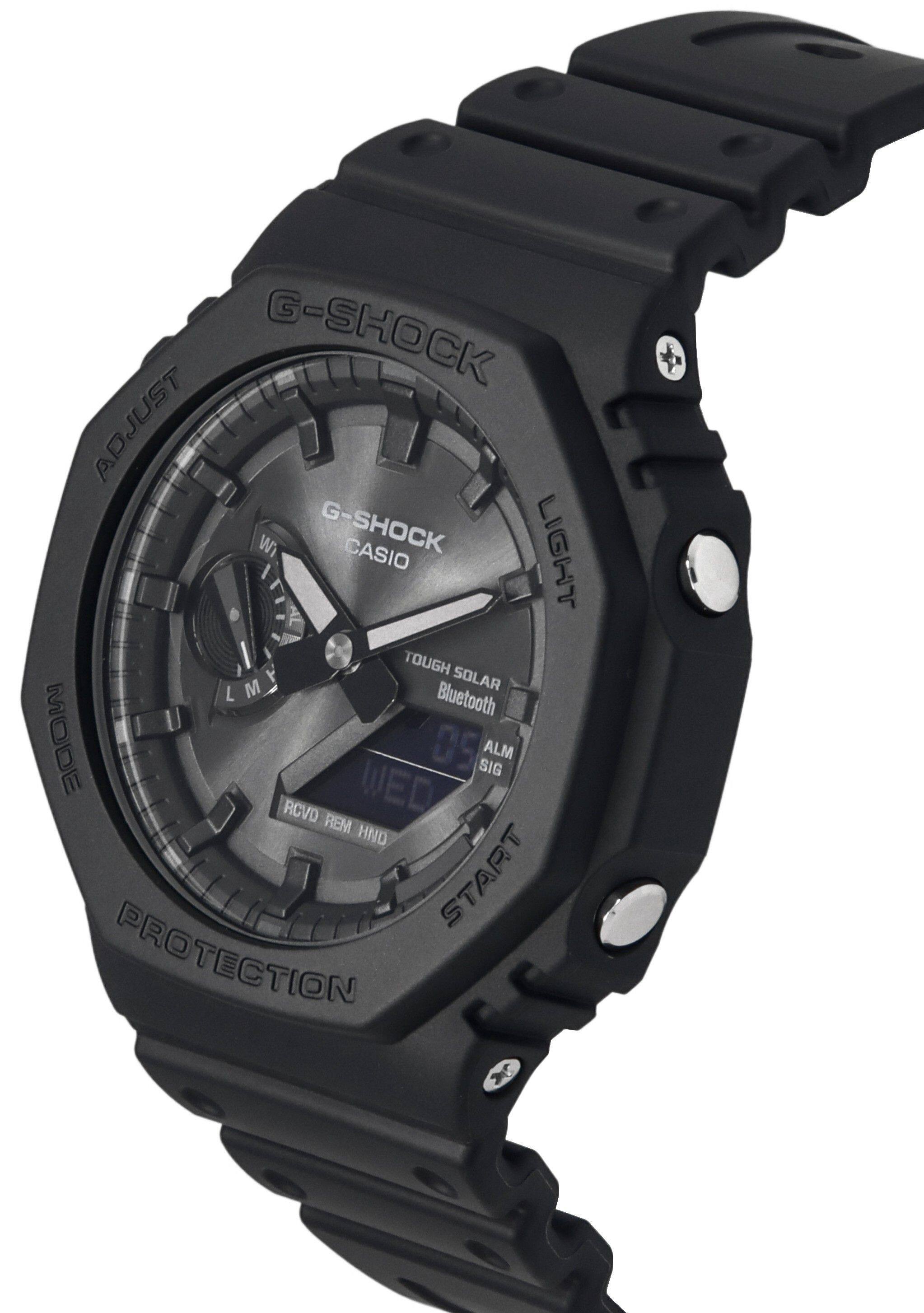 G-SHOCK  
ADJUST  
LIGHT  
G-SHOCK  
CASIO  
Tough Solar  
Bluetooth  
Tough  
Blue  
MODE  
WED 05  
ALM SIG  
RCVD REM HND  
PROTECTION  
START