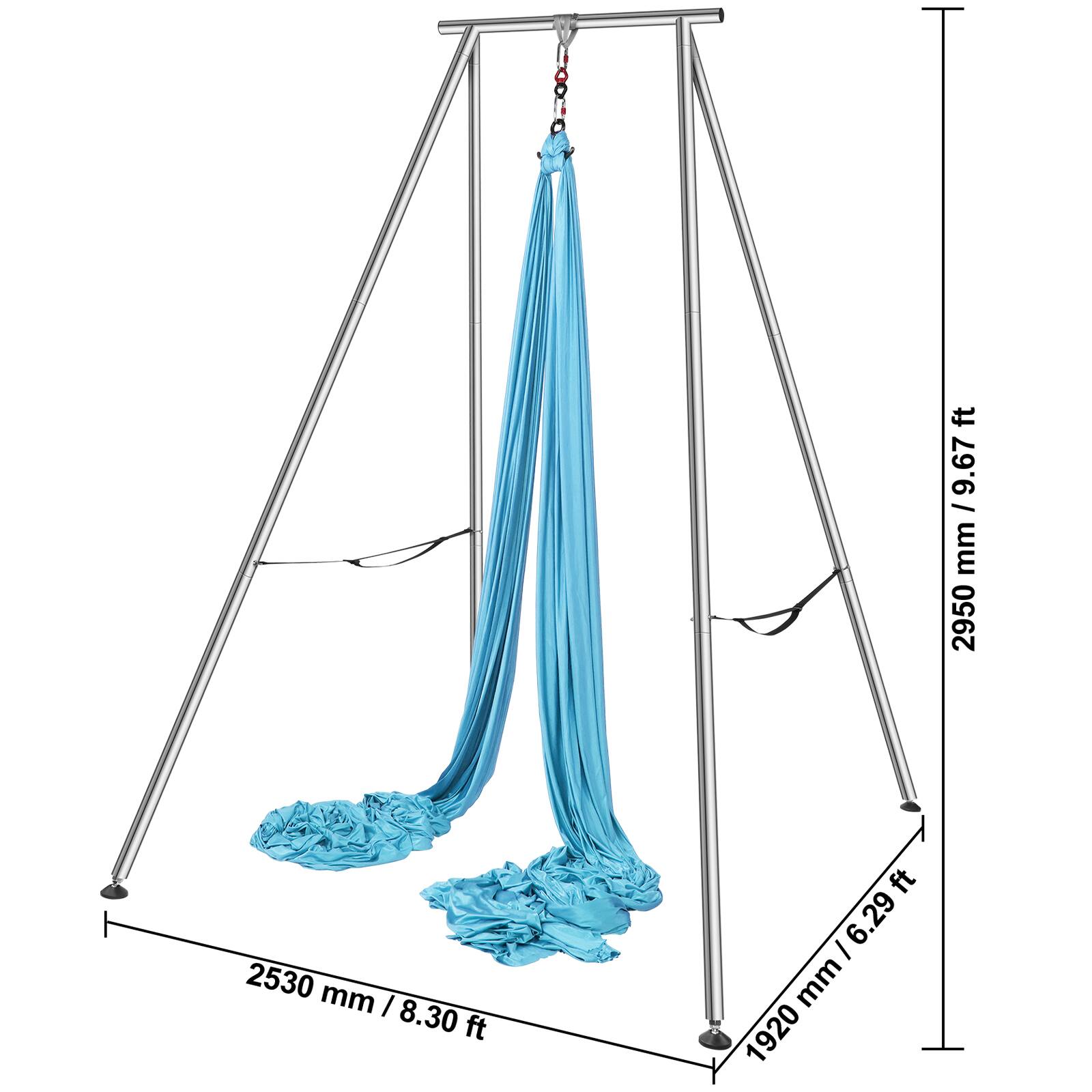 - Height: 2950 mm / 9.67 ft
- Width: 2530 mm / 8.30 ft
- Depth: 1920 mm / 6.29 ft
