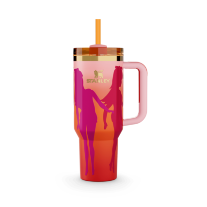 Front. Stanley - The Barbie™ x Stanley Icon Quencher 1.18L Tumbler Large Capacity Car Mug Daily Multiple Colors Water Bottle - 60's Twist and Turn.