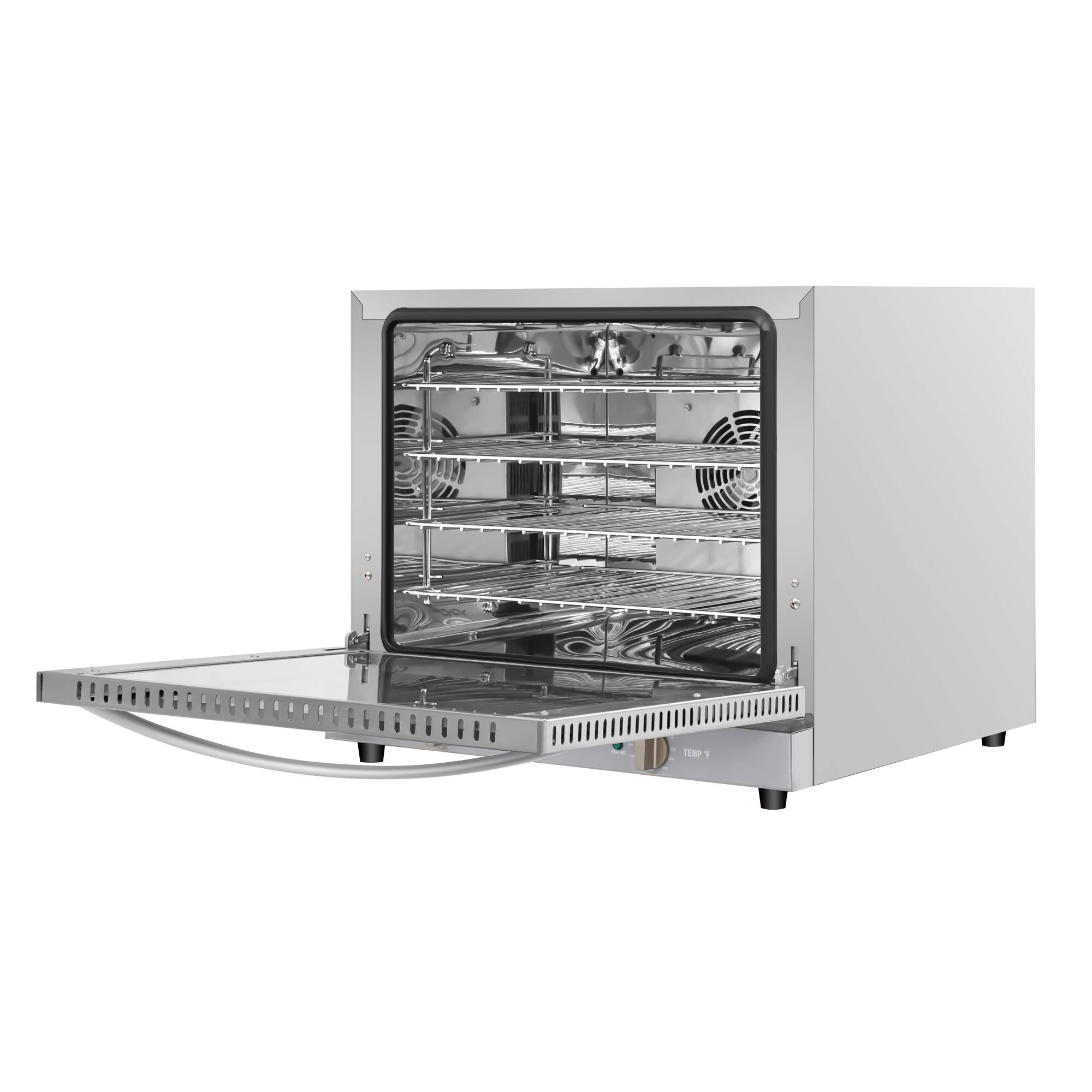 Alt View 5. Koolmore - 23 in. Countertop Convection Oven for Half-Size Pans with 4 Racks and 2800W of Power - 208/240V, 2.3 cu. ft. - Stainless Steel.