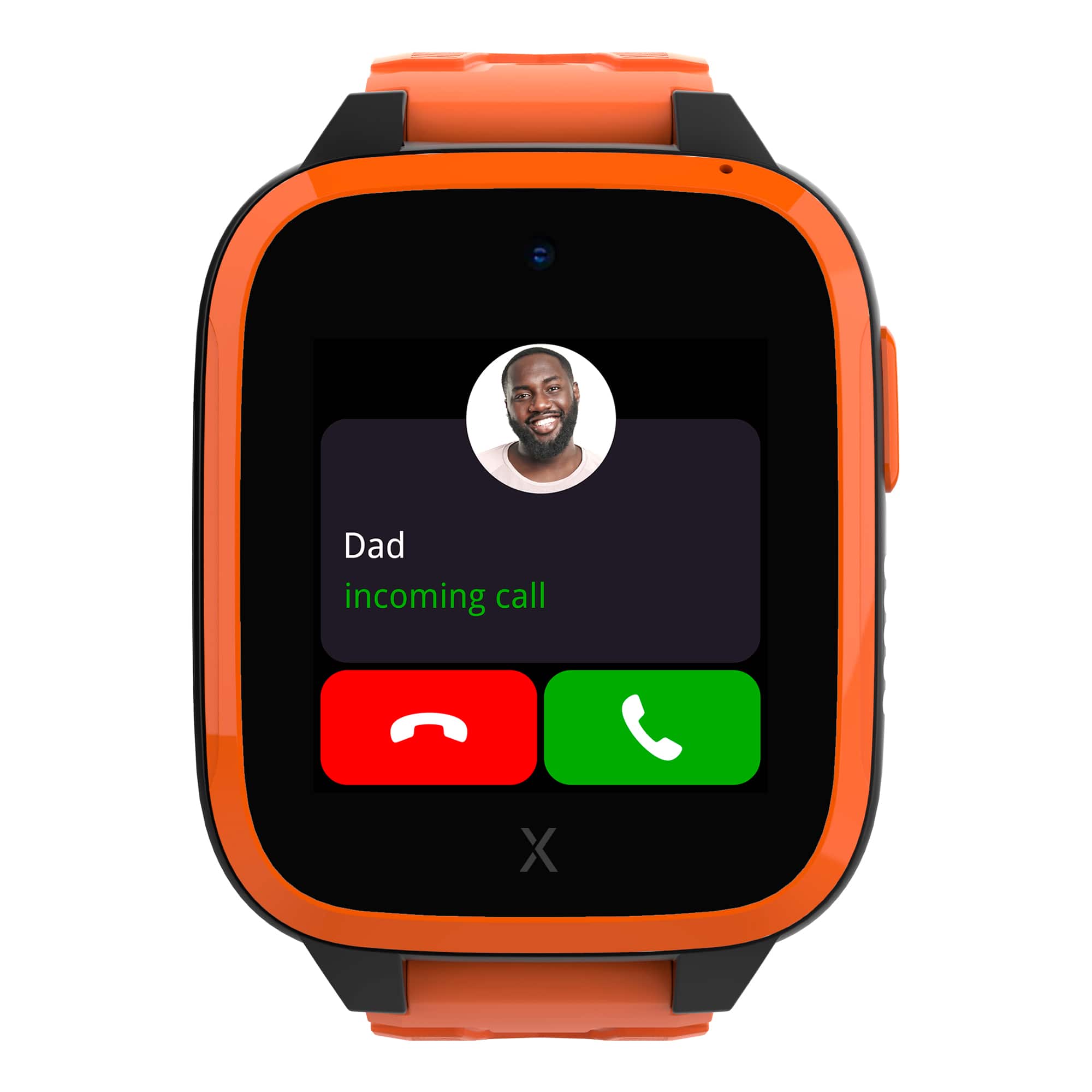 Alt View 3. Xplora - Kids' XGO3 (GPS + Cellular) Smart Watch 42mm Calls, Messages, SOS, GPS Tracker, Camera, Step Counter, SIM Card - Orange.