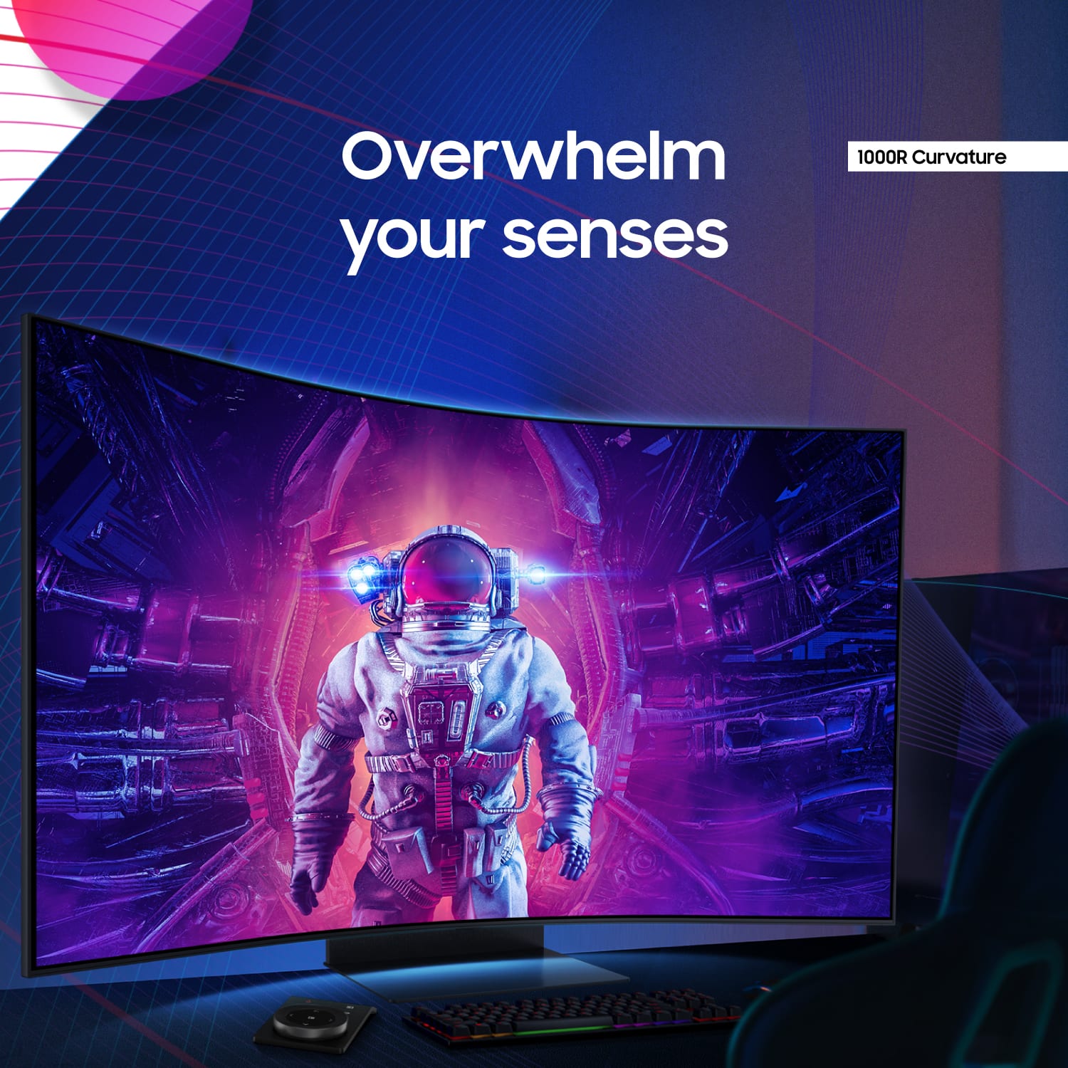 Overwhelm your senses with the 1000R Curvature TA.
