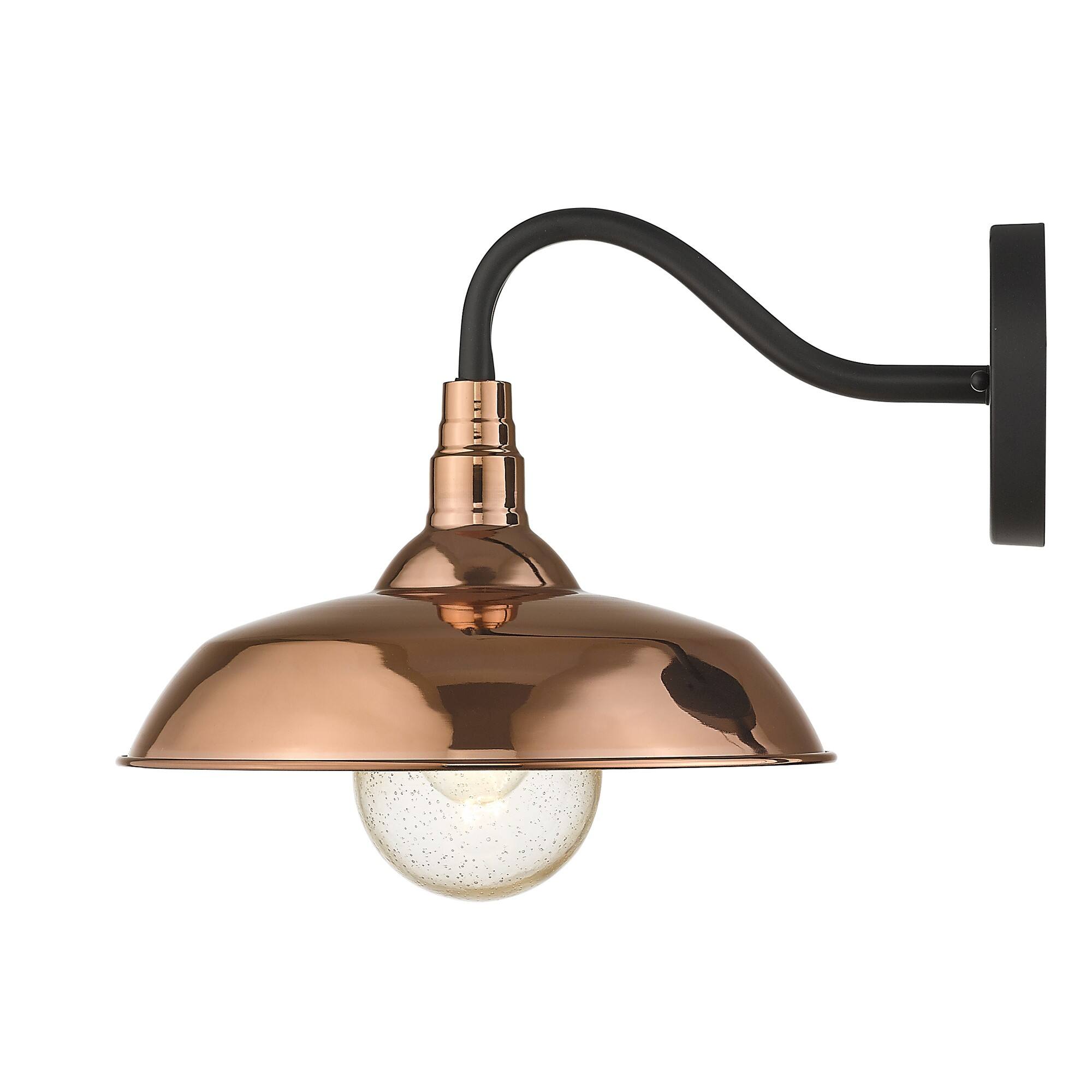 Back. Hivvago - Hivvago Burry 1-Light Copper Wall Light - Copper.