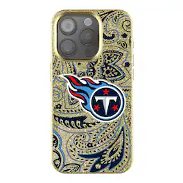 Keyscaper - NFL - Tennessee Titans Paisley Bling iPhone Case - 15 - Gold