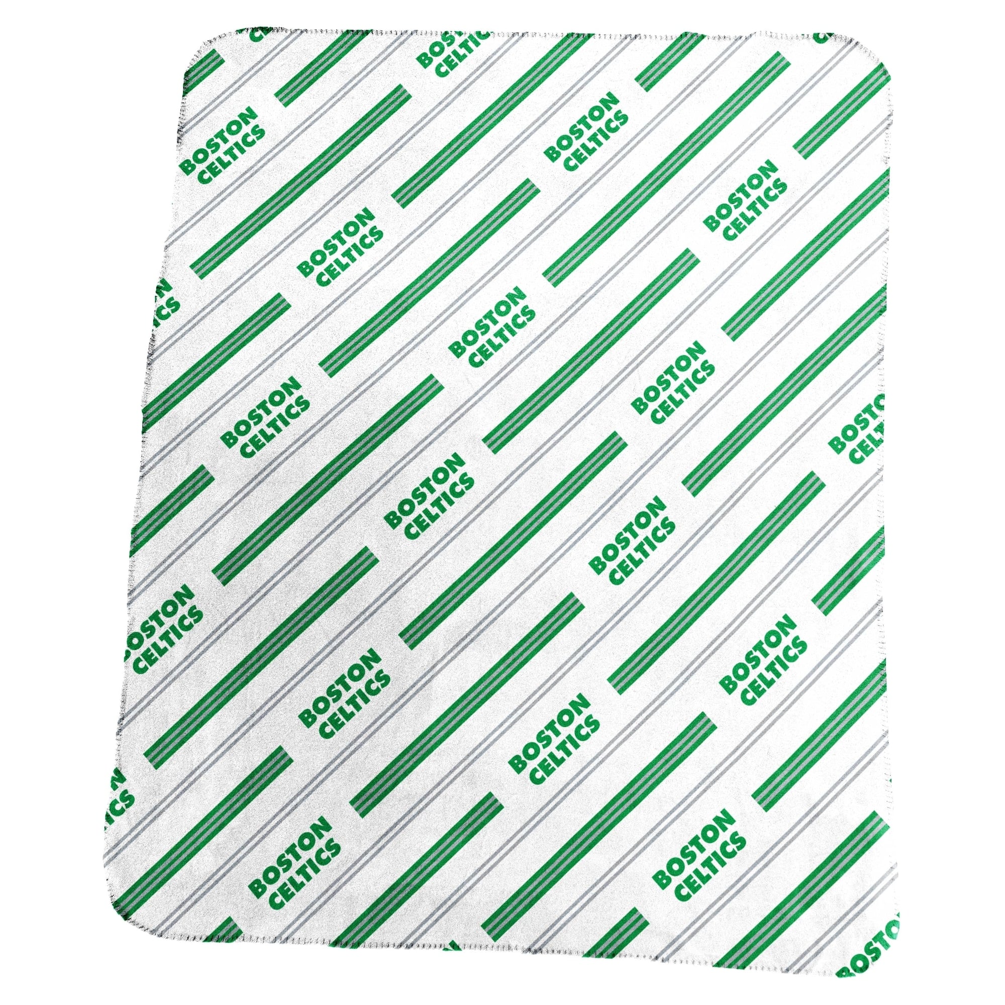 Logo Brands - Boston Celtics 50" x 60" Classic Vertical Stripe Fleece Throw Blanket - Multicolor