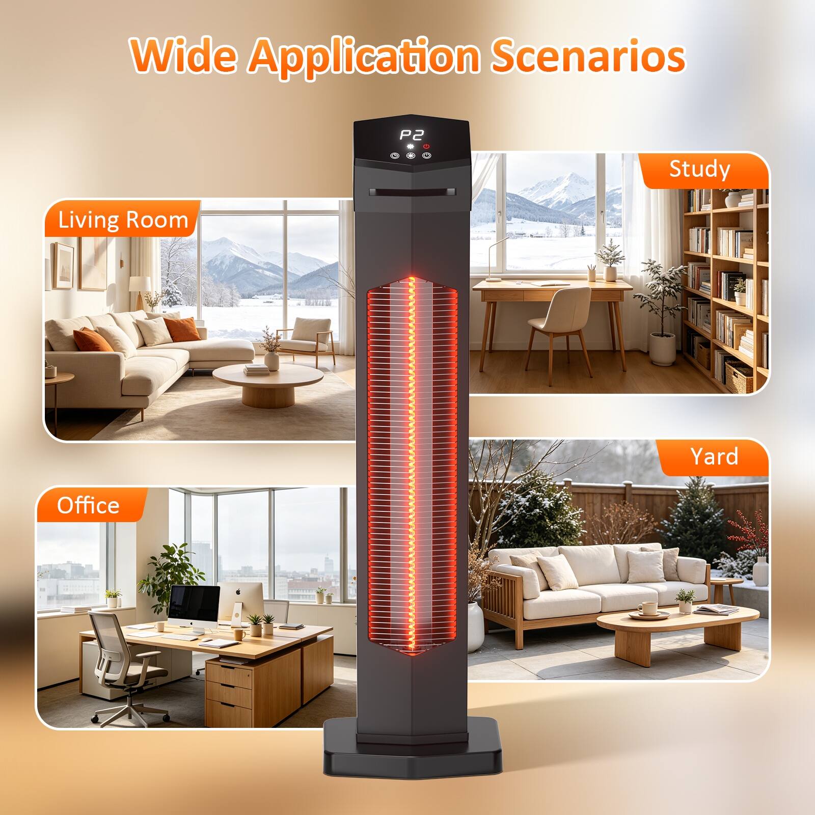 Wide Application Scenarios

- Living Room
- Study
- Office
- Yard