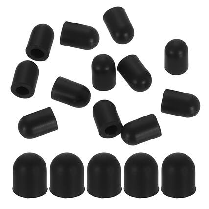 Front. Unique Bargains - 6.0mm (0.24") 100Pcs Conductive Rubber Tips for Capacitive Stylus Pen for Tablets Phones E-readers - Black.