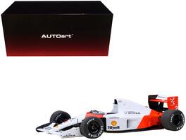 Autoart - McLaren Honda MP4/6 #2 Gerhard Berger Winner Formula One F1 Japanese GP (1991) (without McLaren Logo) 1/18 - White With Red