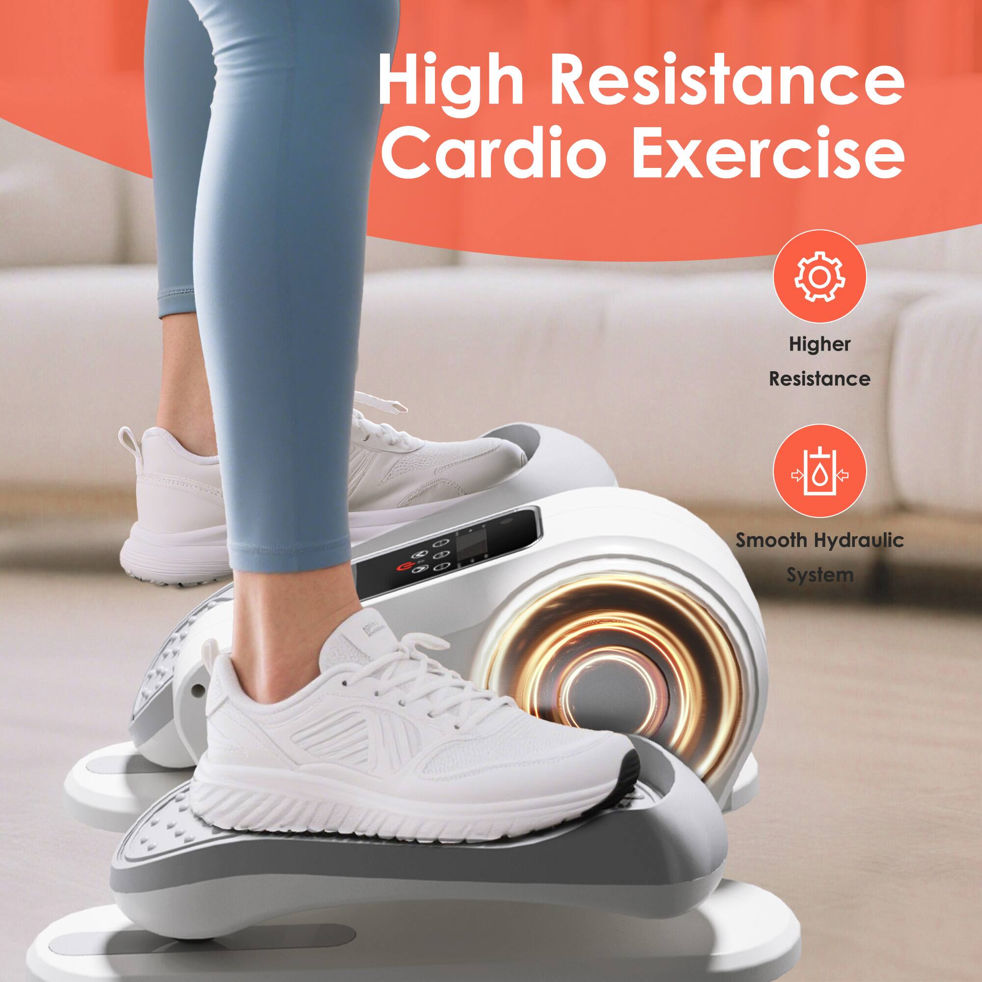 High Resistance Cardio Exercise

- Higher Resistance
- Smooth Hydraulic System