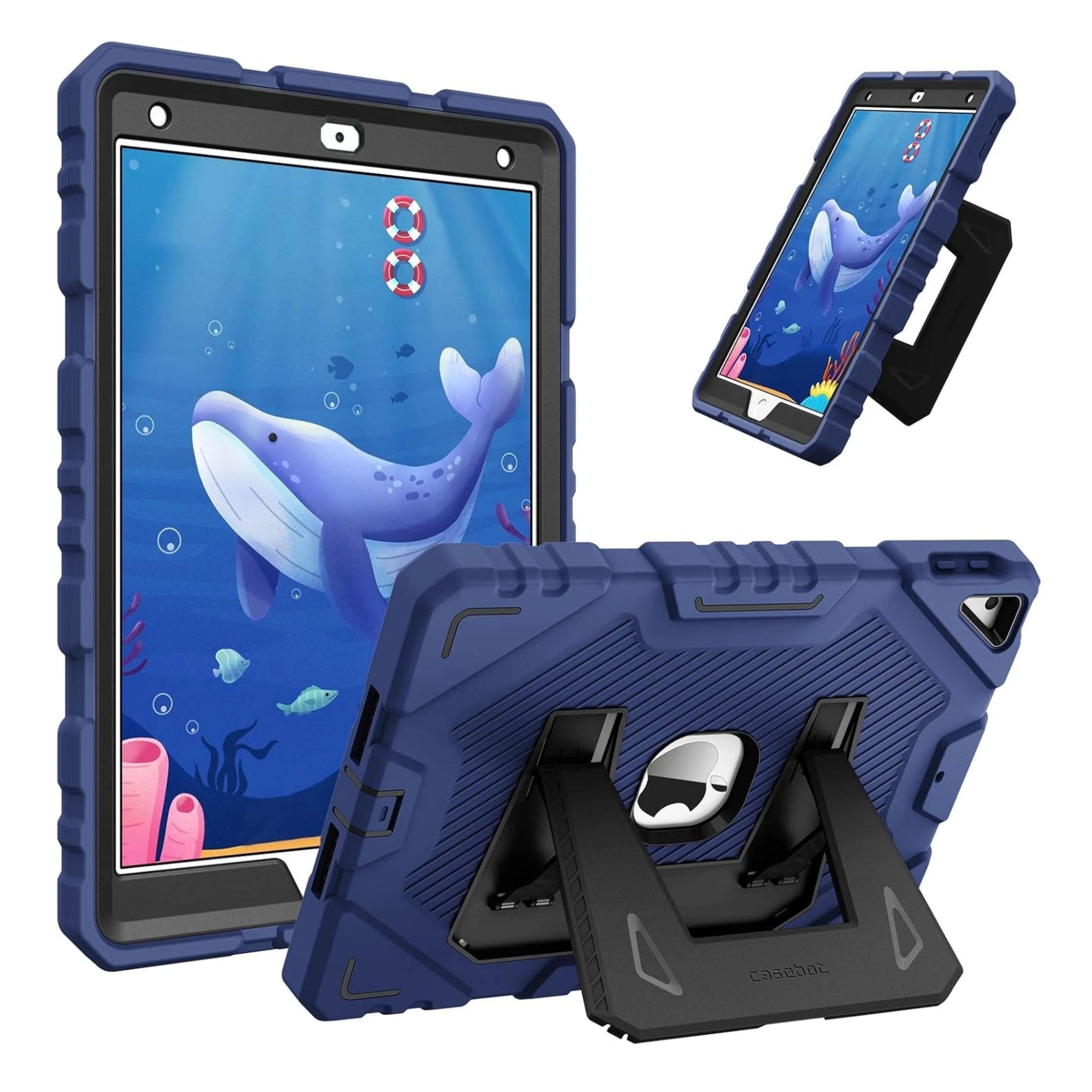 Kitcheniva - Full-Body Shockproof Case For iPad 9th 8th 7th Gen 10.2" - Navy Blue