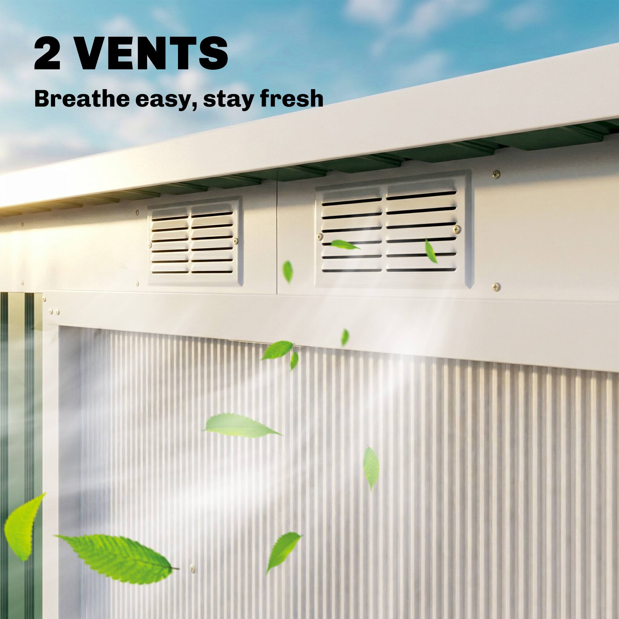2 VENTS  
Breathe easy, stay fresh