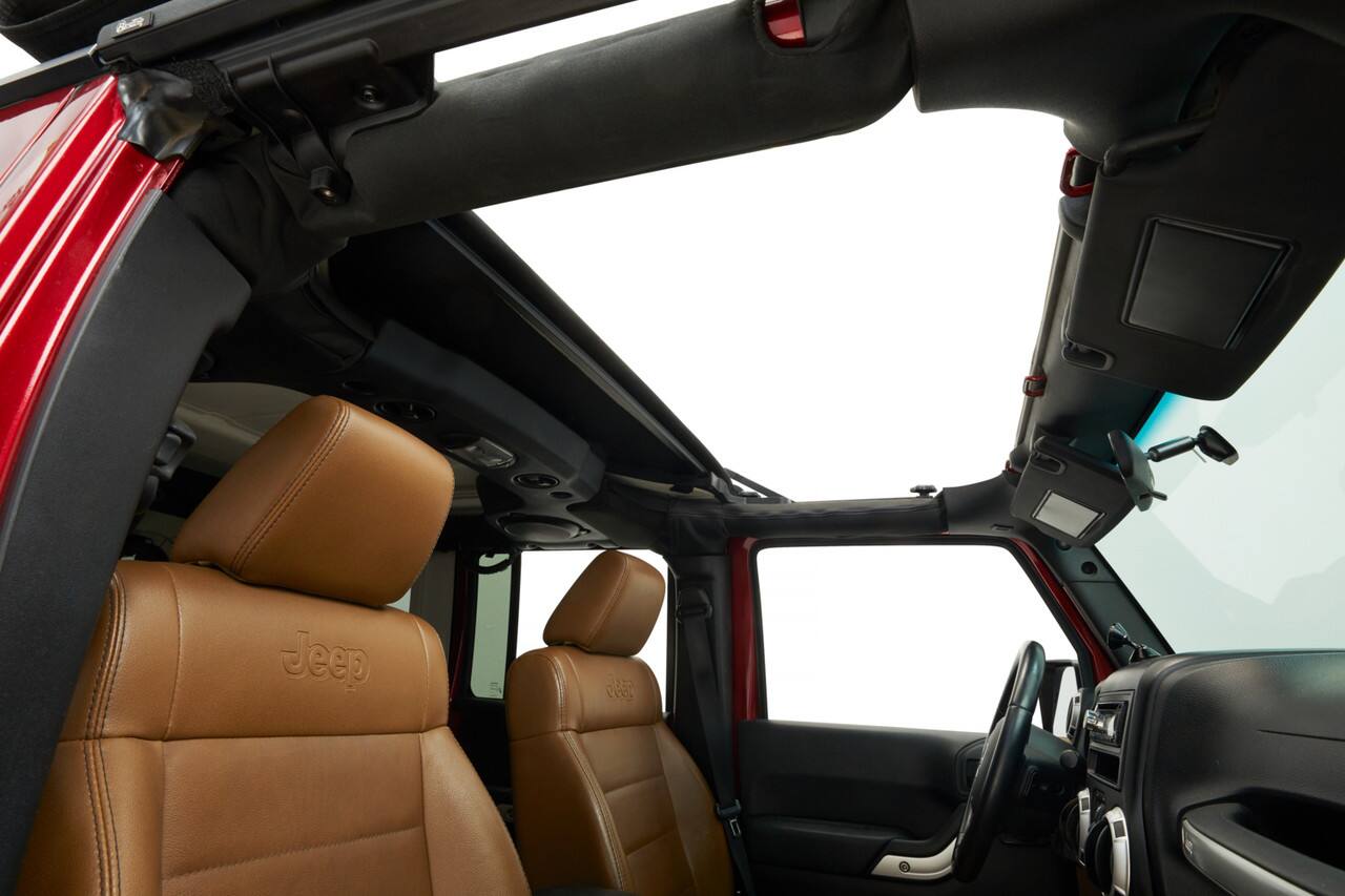 Alt View 1. Bestop - Sunrider for Hardtop - Jeep '07-18 Wrangler JK (Premium Black Twill; 2-Door or 4-Door) - Black.