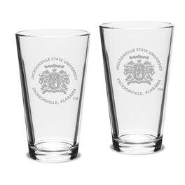 Jardine - Jacksonville State Gamecocks 16oz. 2-Piece Classic Pub Glass Set - Multicolor