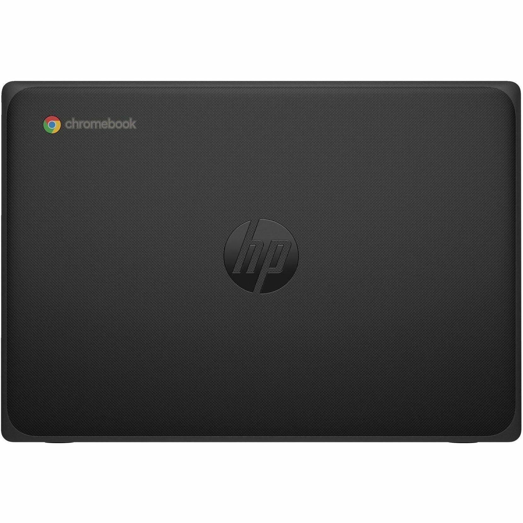 Alt View 1. HP - HP Fortis G10 11.6" HD 1366 x 768 Touchscreen Chromebook Intel N100 8GB RAM 64GB eMMC Intel UHD Jack Black - Intel N100 - Jack Black.