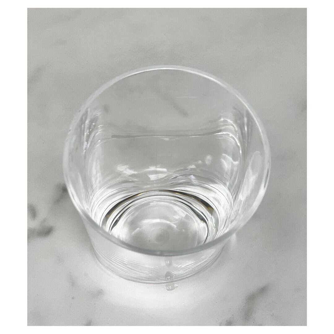 Alt View 1. APRILSOUL - Oval Halo Acrylic Glasses Set of 4 DOF Plastic BPA Free Cocktail Drinkware Water Tumblers - white.