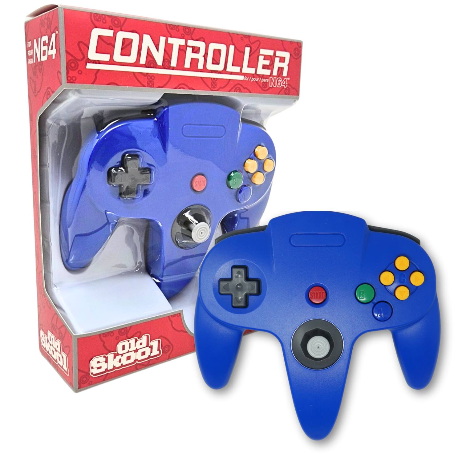 D NG4 CONTROLLER for pour para S N64 STAD Bkool ma oid Skool + START B