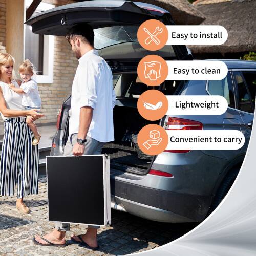 Easy to install  
Easy to clean  
Lightweight  
Convenient to carry