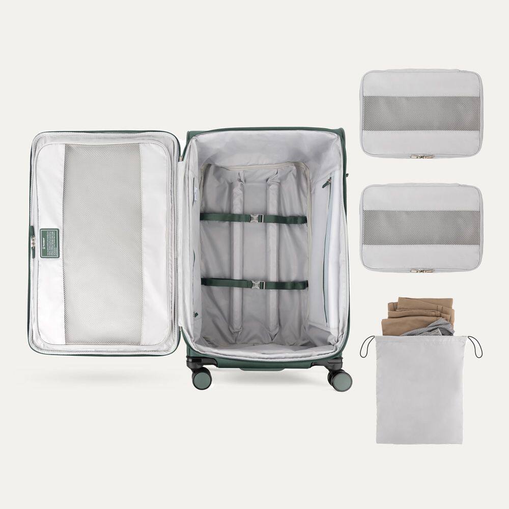 Alt View 3. Travelpro - Travelpro Versapack + Lightweight Softside Expandable 29" Checked Spinner - Desert Sage.
