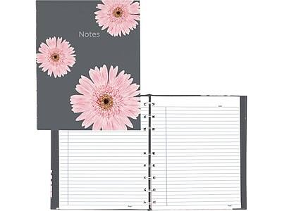 Alt View 1. Blueline - Blueline Pink Daisy NotePro Professional Notebooks, 7.25" x 9.25", College Ruled, 75 Sheets, Gray/Silver (A6016.01) - Gray/Silver.