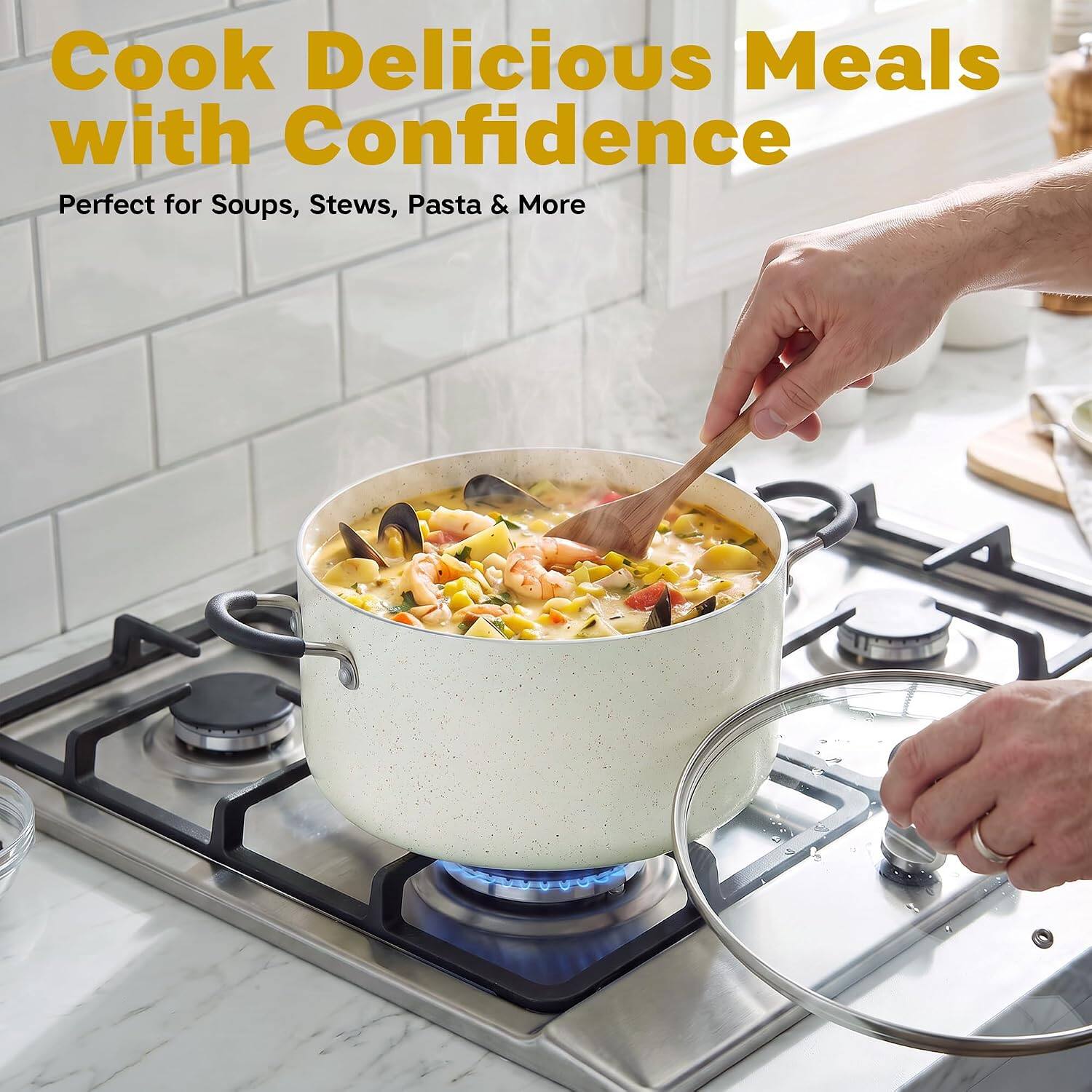 Cook Delicious Meals with Confidence  
Perfect for Soups, Stews, Pasta & More