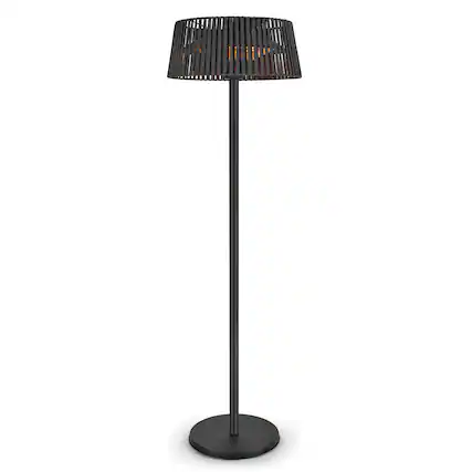 Front. ZACHVO - Electric Heater with Remote, 3 Adjustable Power Levels, 78.7" Tall, Waterproof, Anti-Tipping,Indoor and Outdoor - Black.