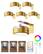 Front. EZVALO - 6 Pack Gold LED Picture Light Wireless Smart Recessed Lighting Wall Decor Light Painting Light with 3 Color Temps - Gold.