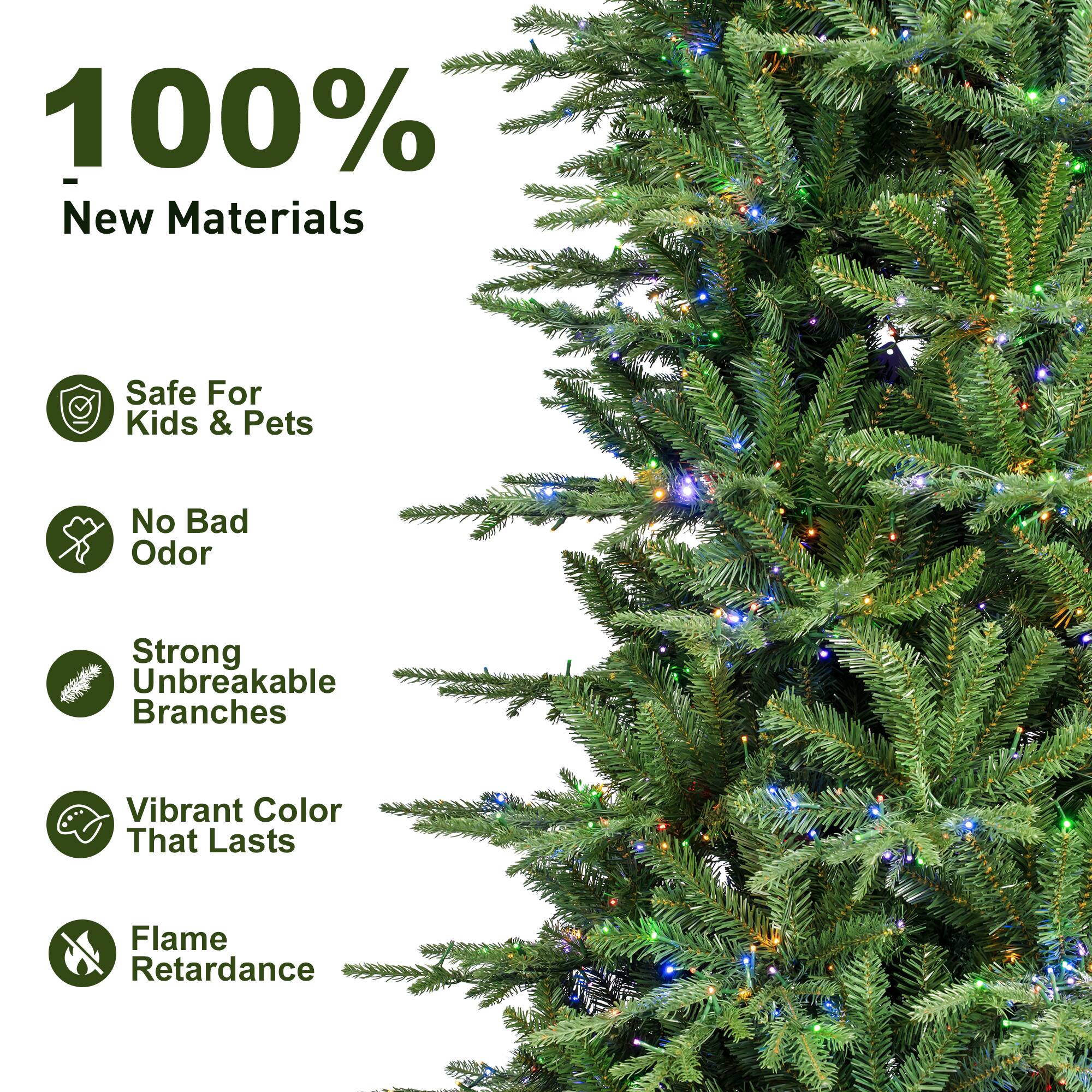 100% - New Materials
Safe For Kids & Pets
No Bad Odor
Strong Unbreakable Branches
Vibrant Color That Lasts
Flame Retardance