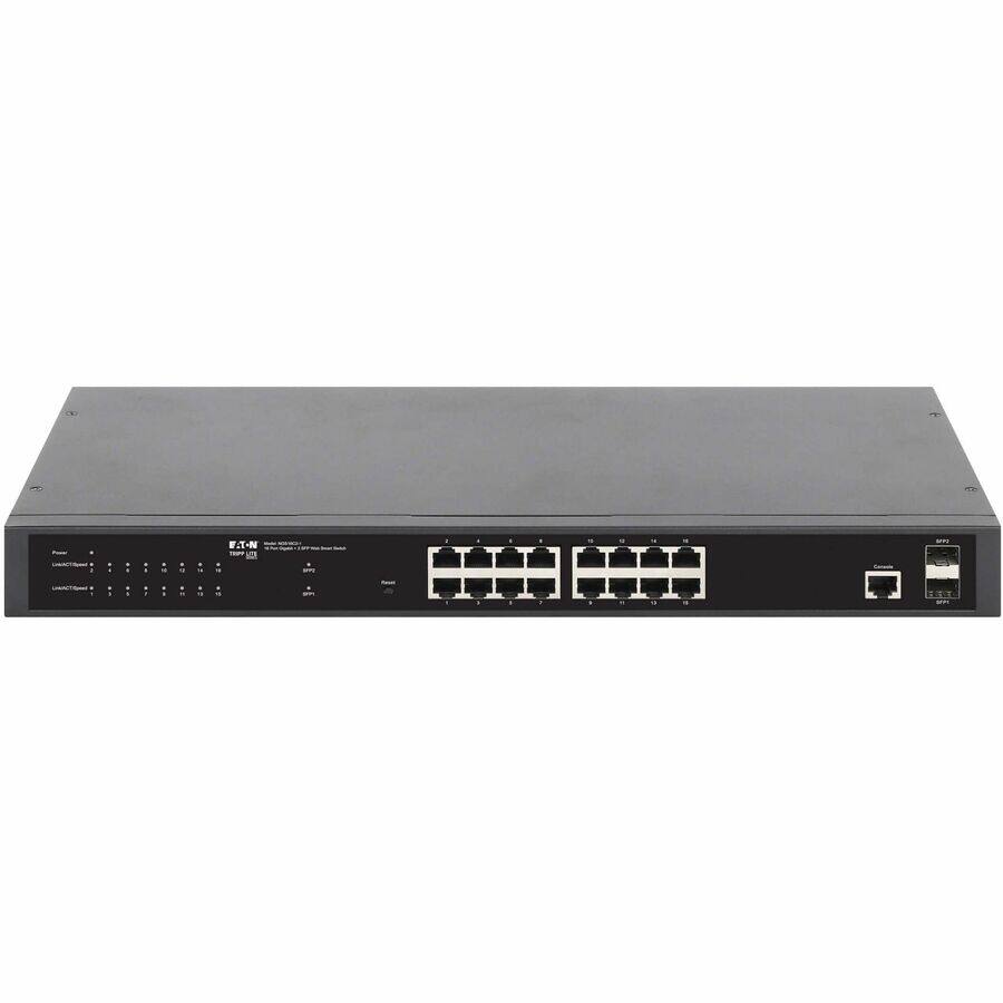 Alt View 3. Tripp Lite - Tripp Lite series NGS16C2-1 Ethernet Switch - 16 Ports - Manageable - Gigabit Ethernet - 1000Base-SX, 1000Base-LX - Black.