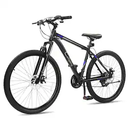 Winado - 26 inch Mountain Bike for Adults, 21 Speed Lightweight Aluminum Alloy Frame - Black&Blue